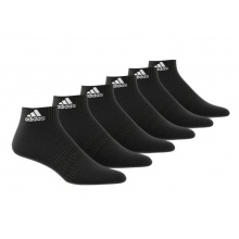 adidas Sportsocken Ankle Cushioned Knöchellang schwarz - 6 Paar